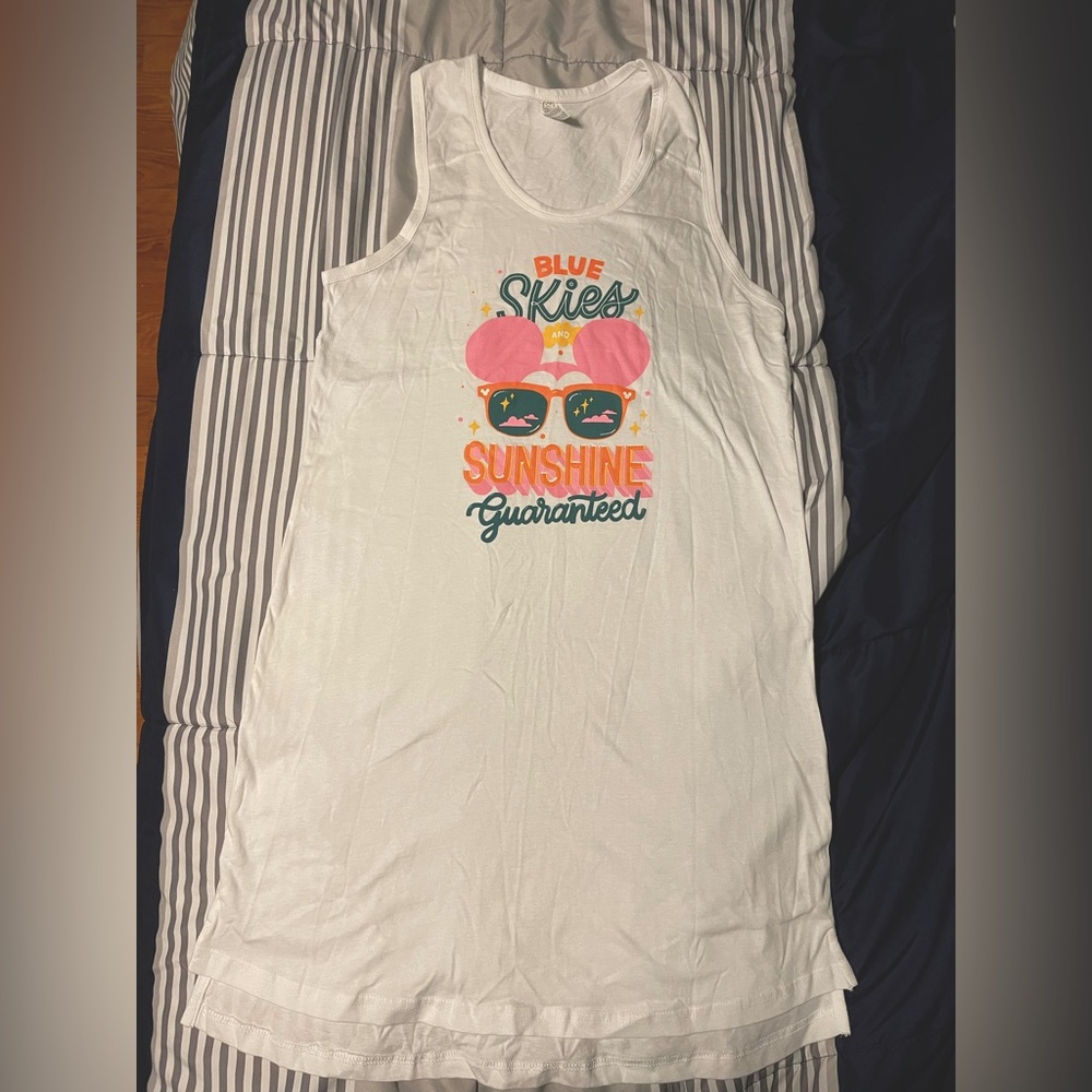 New without tags coverup tank top dress. Women’s medium, white.